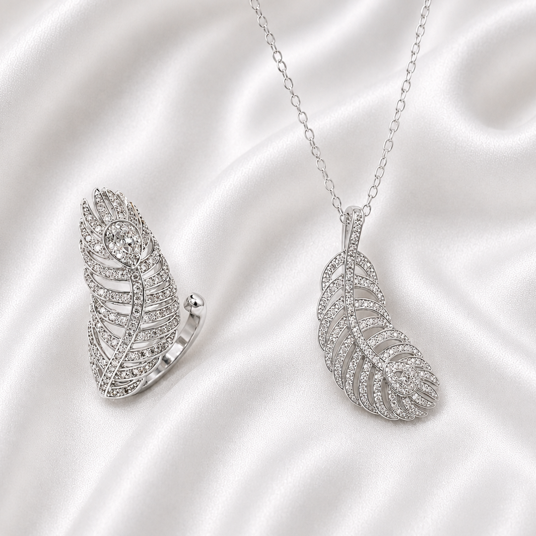 FEATHER ZIRCON SET