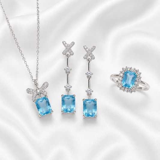 OCEAN BLUE ZIRCON SET