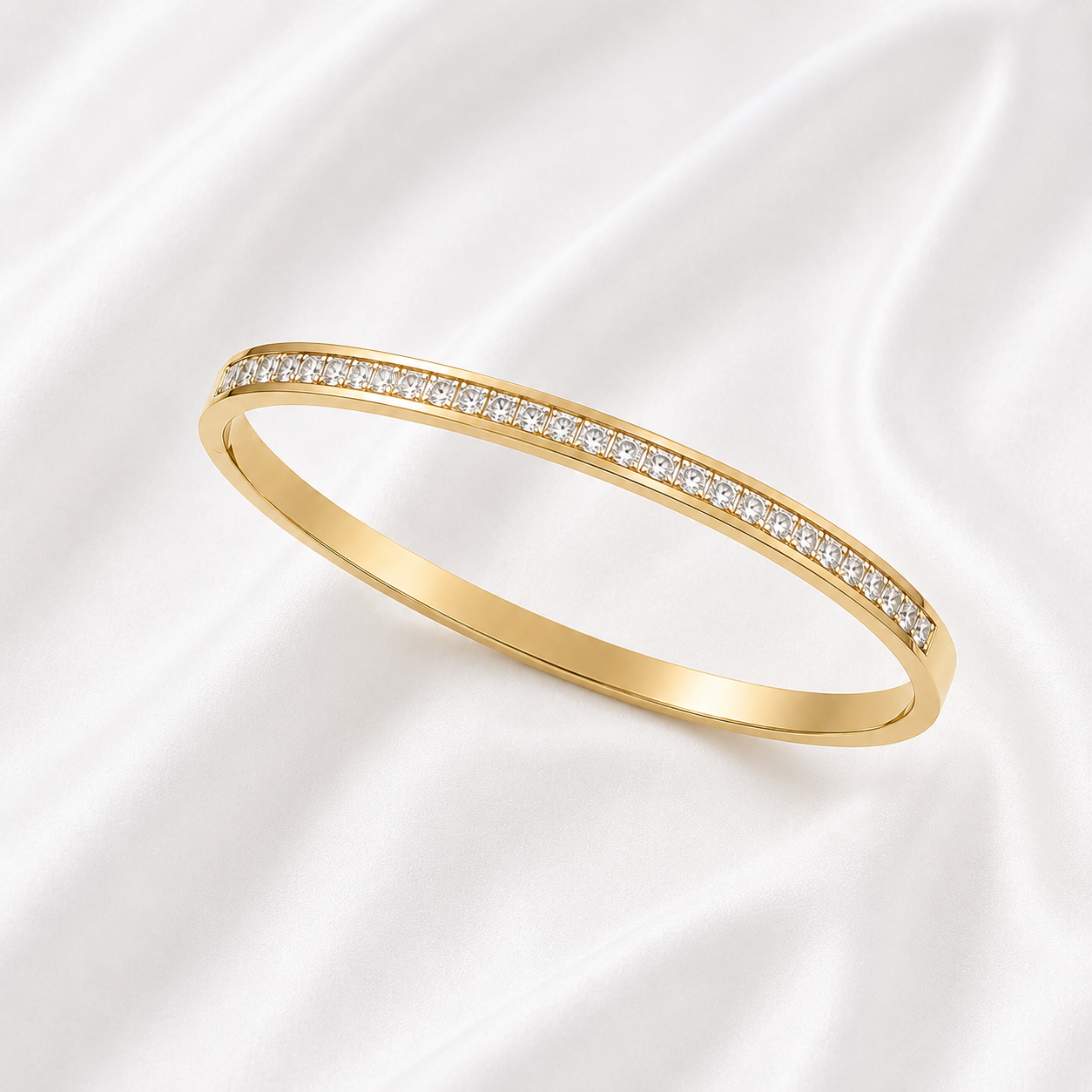STAINLESS STEEL STONE BRACELET