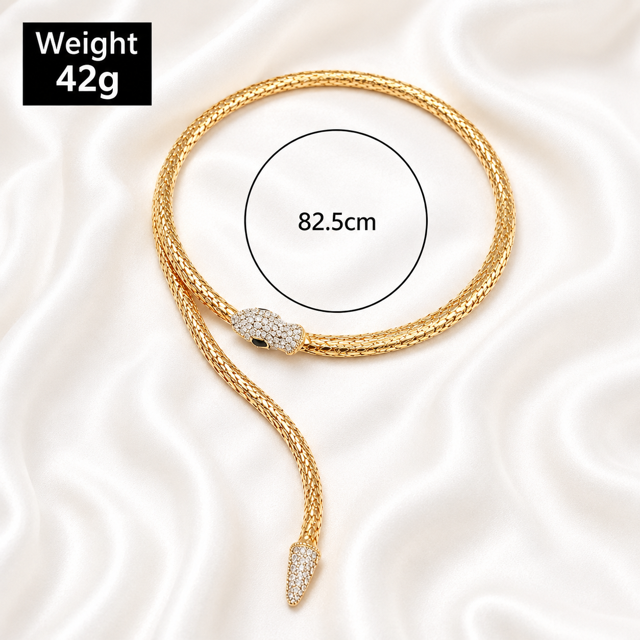 18K GOLD SNAKE CHAIN / BRACELET