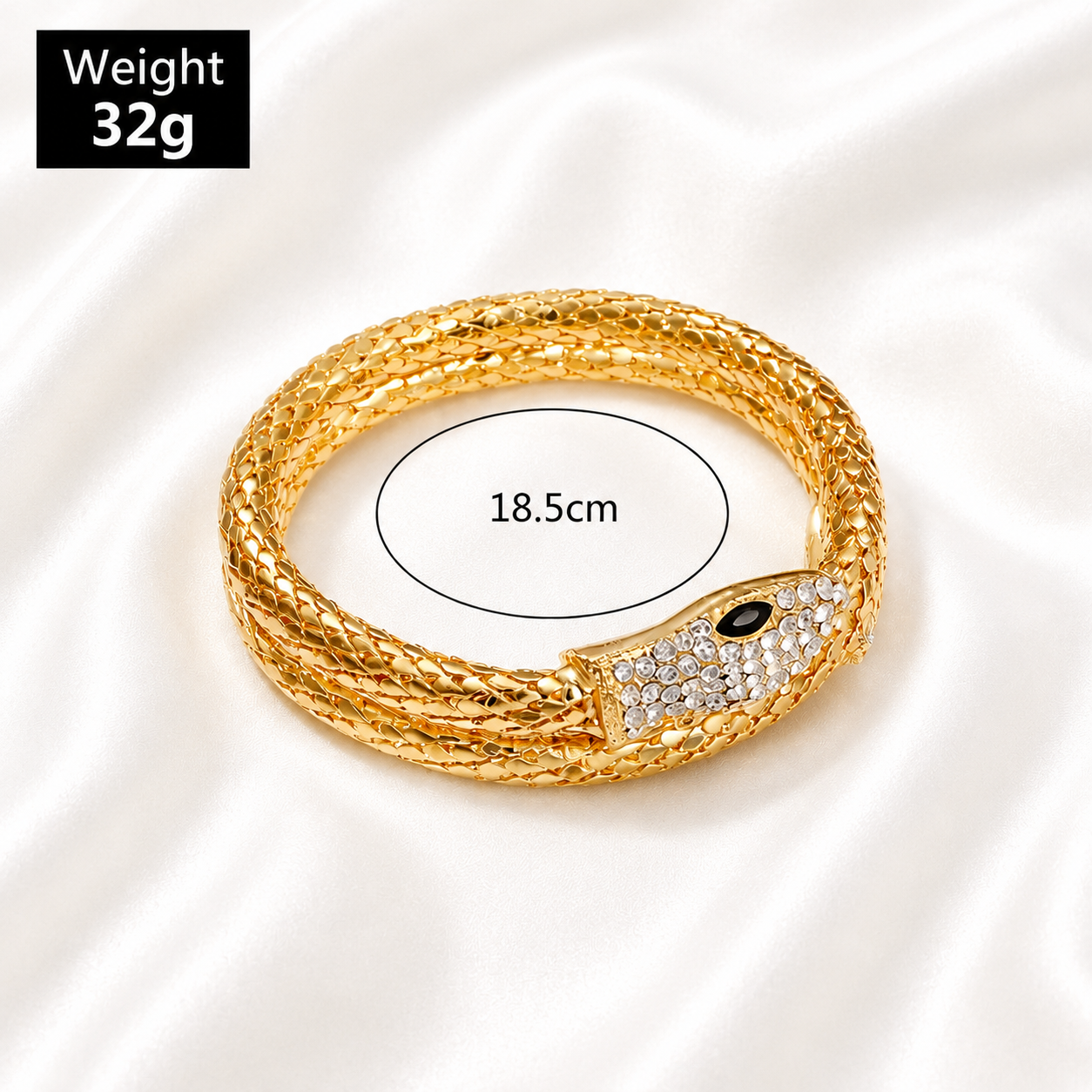 18K GOLD SNAKE CHAIN / BRACELET