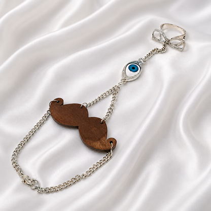 EVIL EYE BRACELET WITH RING