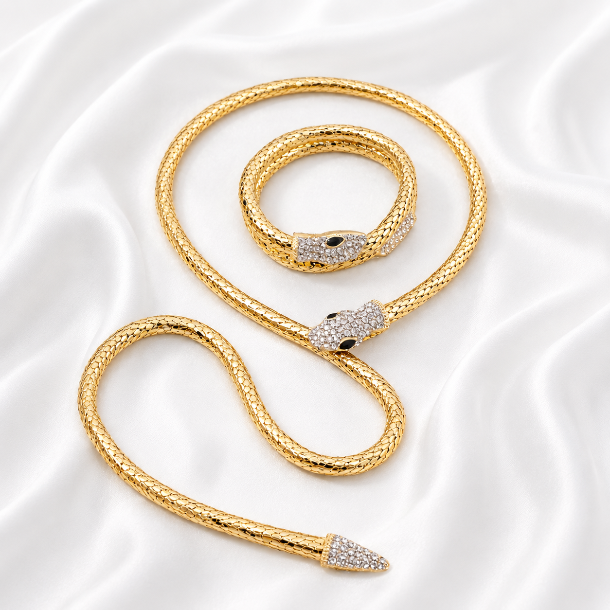 18K GOLD SNAKE CHAIN / BRACELET