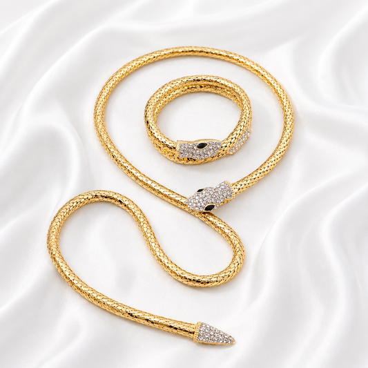 18K GOLD SNAKE CHAIN / BRACELET