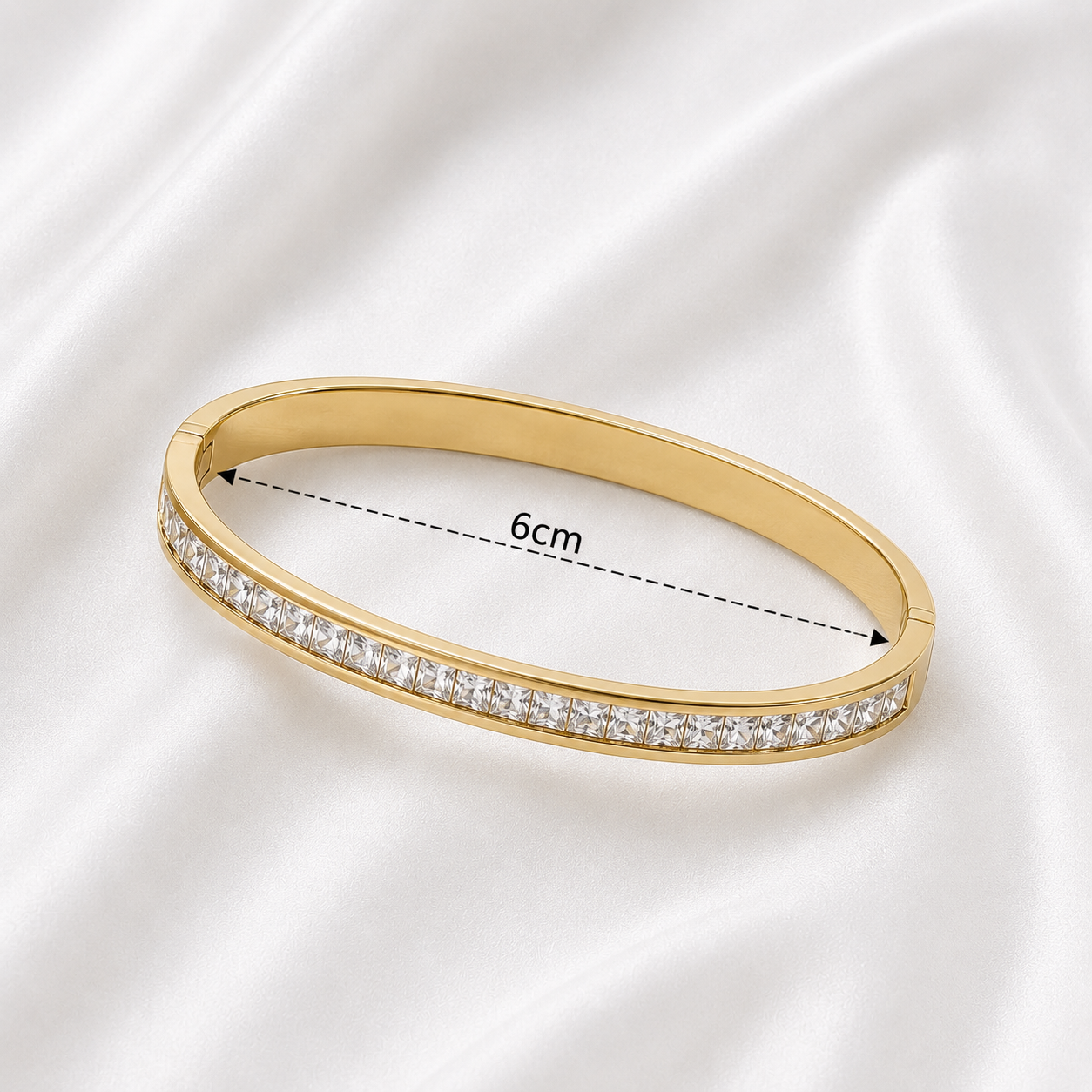 STAINLESS STEEL STONE BRACELET