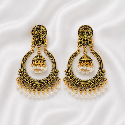 PEARL JHUMKA EARRINGS