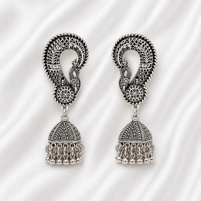 VINTAGE PEACOCK JHUMKAY