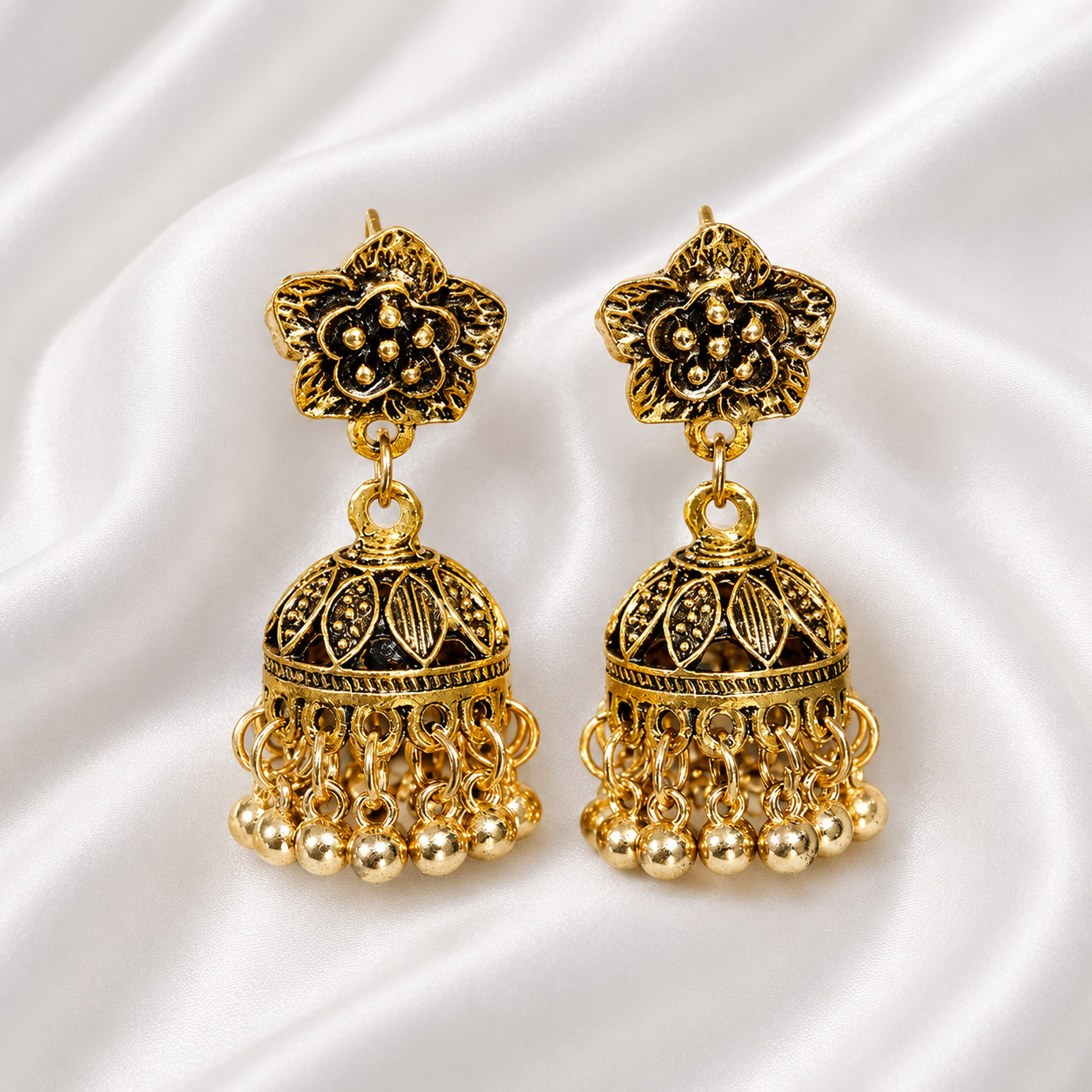 FLOWER JHUMKA