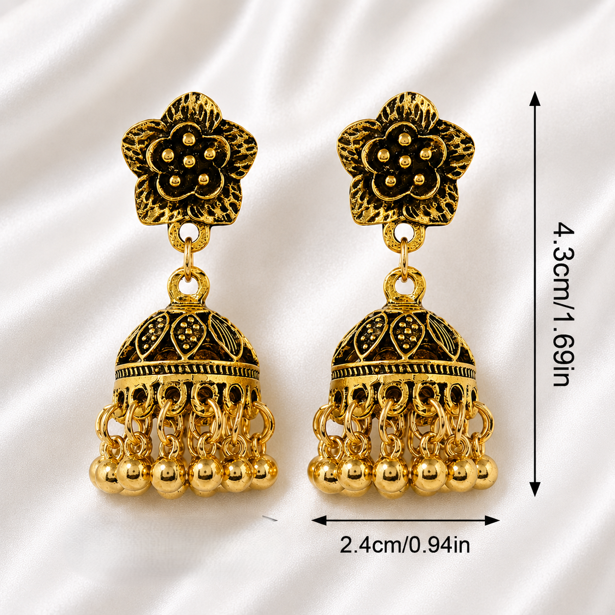 FLOWER JHUMKA