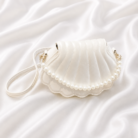 TEXTURED WHITE SHELL BAG