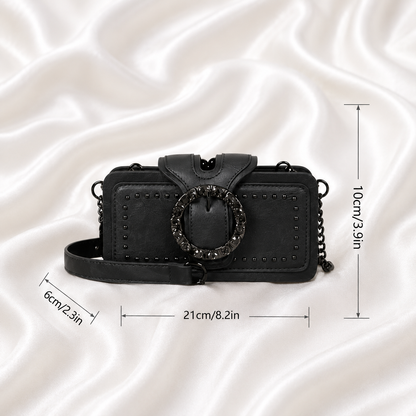 ROUND VINTAGE BUCKLE BAG