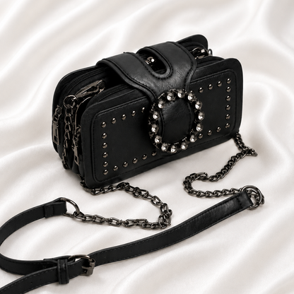 ROUND VINTAGE BUCKLE BAG