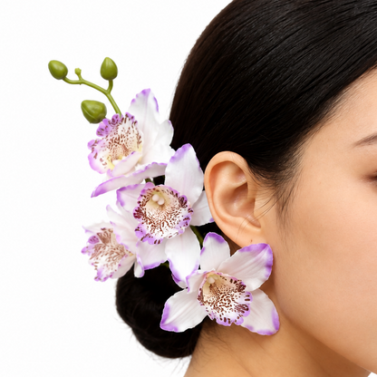 BOHO ORCHID CLIP