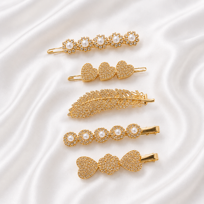 KOREAN RHINESTONE HAIR CLIPS