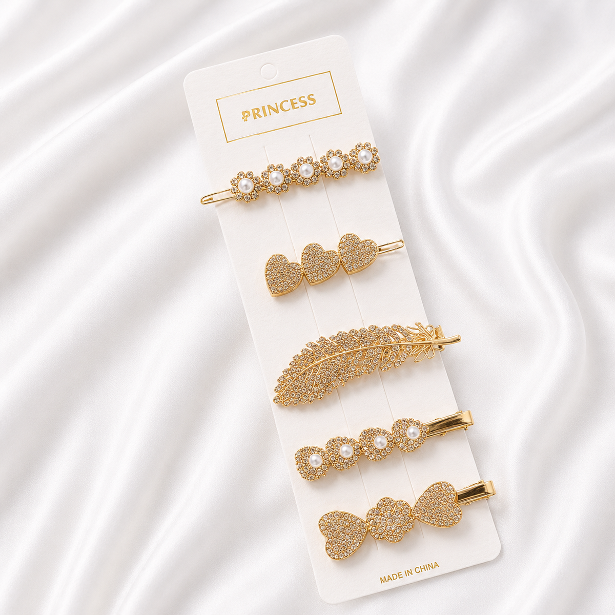 KOREAN RHINESTONE HAIR CLIPS