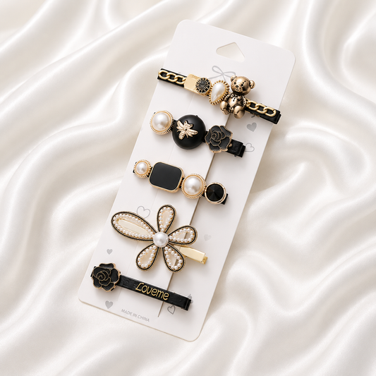 RETRO BEAR HAIR CLIPS