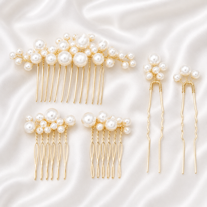 PEARLS HAIR COMBS