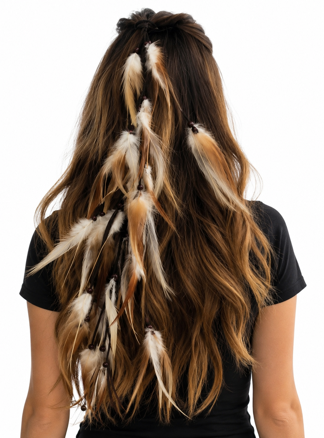 BOHO FEATHER SCRUNCHY