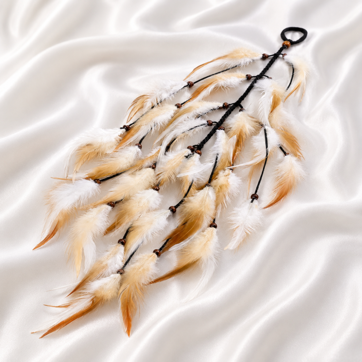 BOHO FEATHER SCRUNCHY