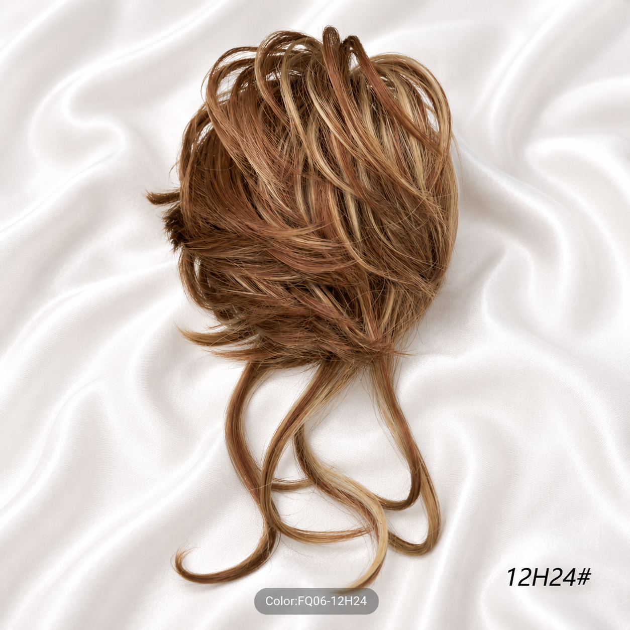 SYNTHETIC CURLY MESSY BUN SCRUNCHY