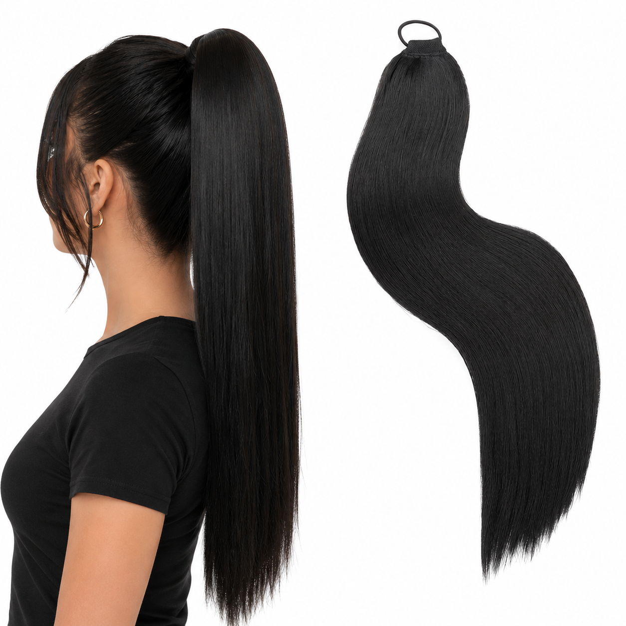LONG STRAIGHT PONY TAIL EXTENSION