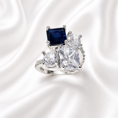 LAZULINE ZIRCON RING