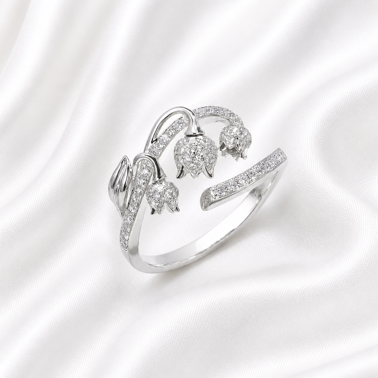 TULIP ZIRCON RING