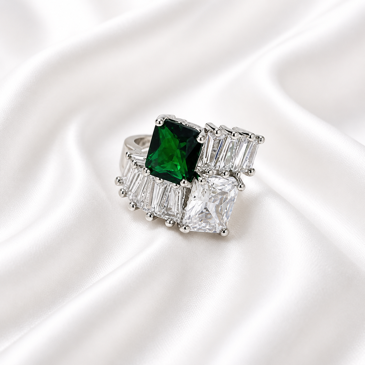 JADE ZIRCON RING
