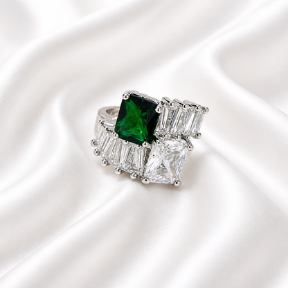 JADE ZIRCON RING