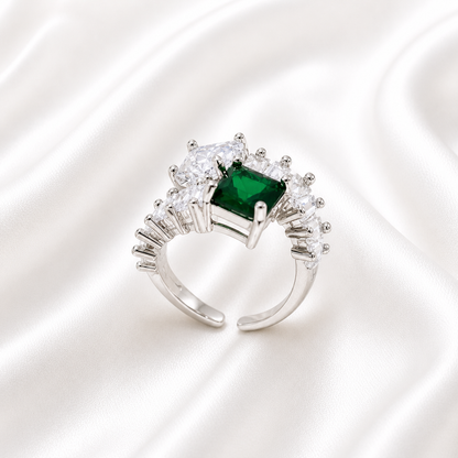 JADE ZIRCON RING