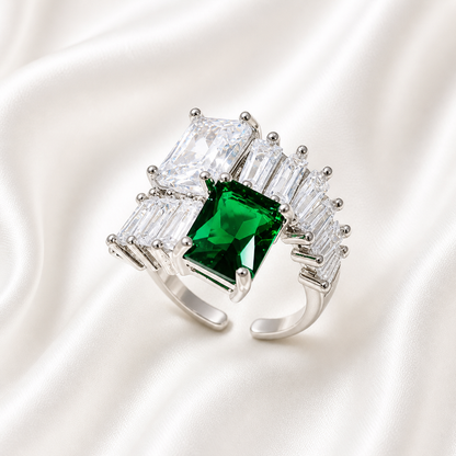 JADE ZIRCON RING
