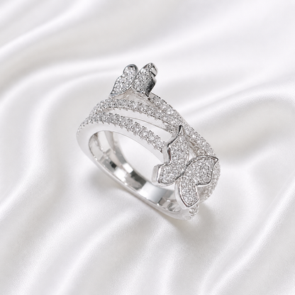 MOTH ZIRCON RING