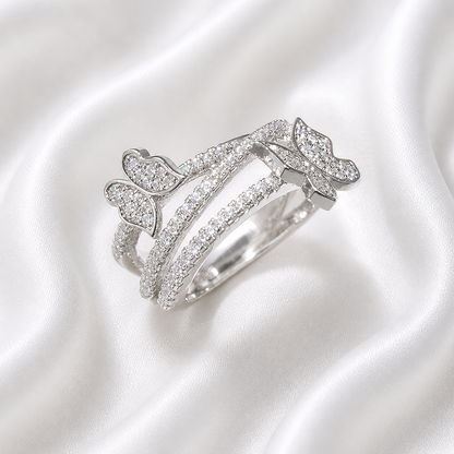 MOTH ZIRCON RING