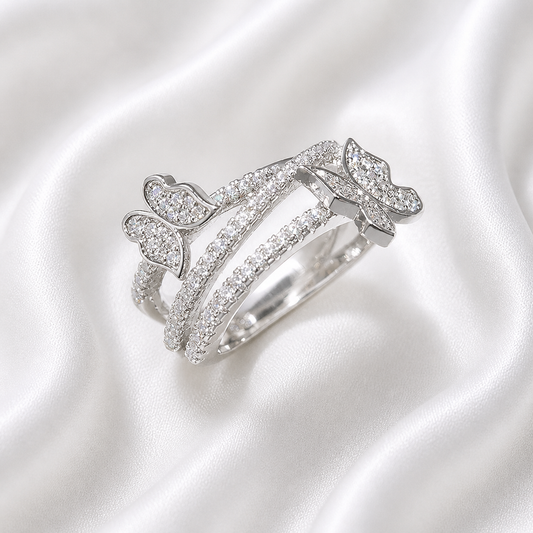 MOTH ZIRCON RING