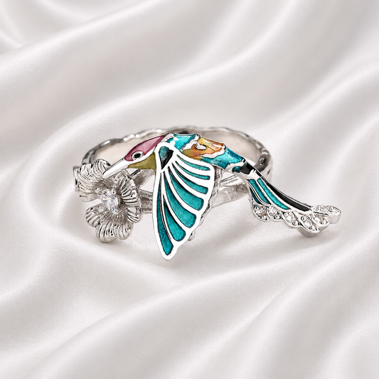 HUMMING BIRDS EPOXY RING