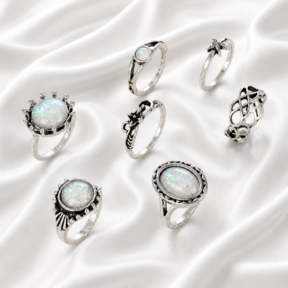BOHEMIAN RINGS SET STYLE 6
