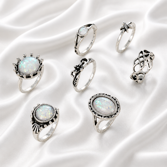BOHEMIAN RINGS SET STYLE 6