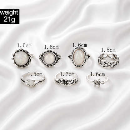 BOHEMIAN RINGS SET STYLE 6