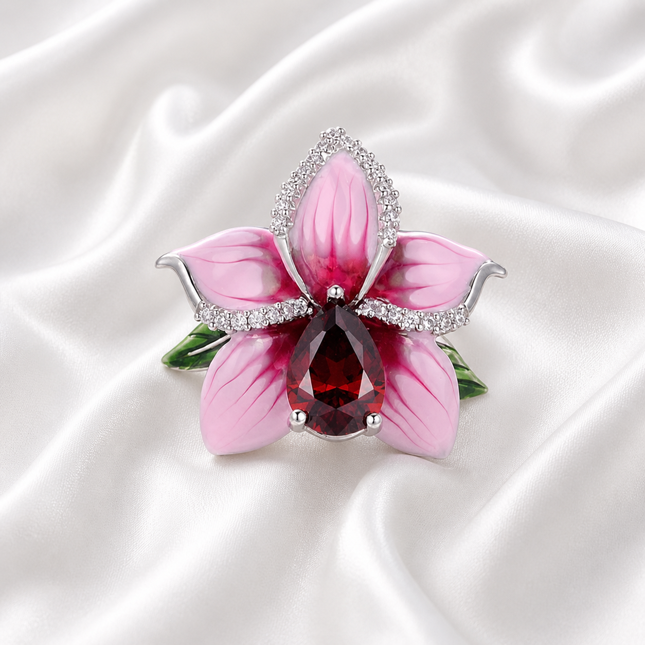 FAUNA PINK PETALS EPOXY RING