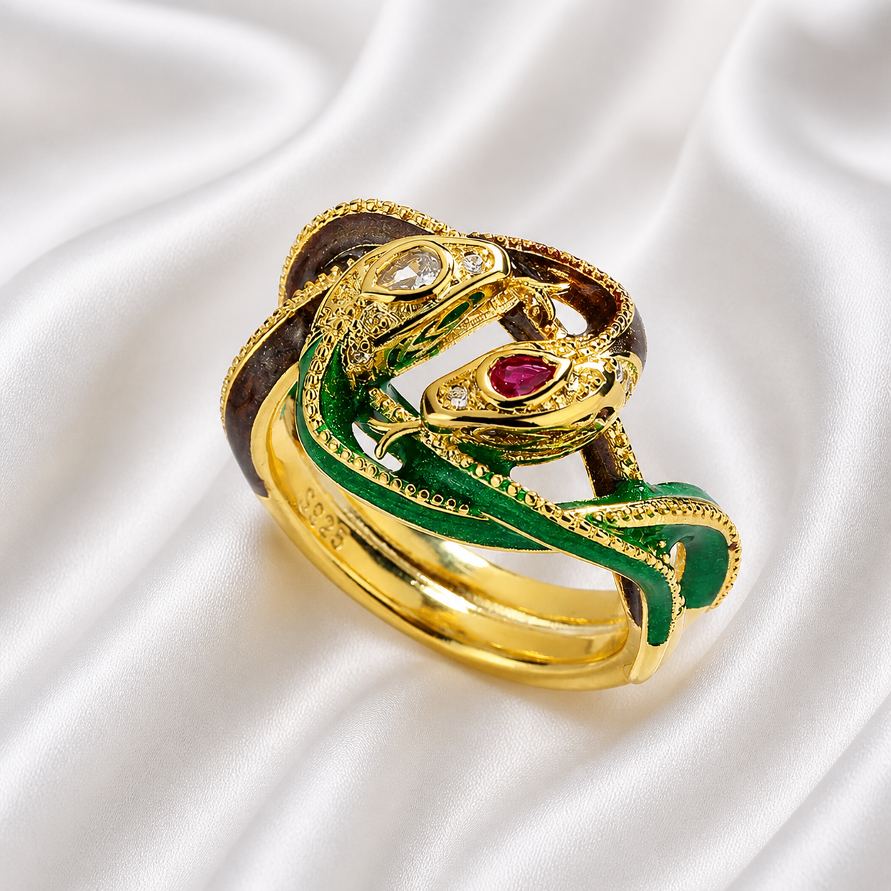 EGYPTIAN REVIVAL SNAKE RING