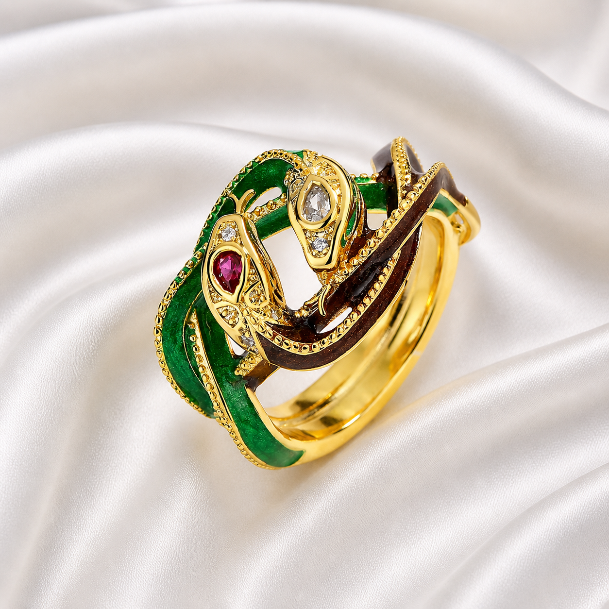 EGYPTIAN REVIVAL SNAKE RING