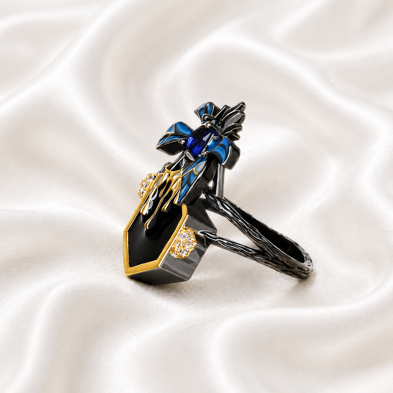 ANTIQUE HONEY BEE NECTAR RING