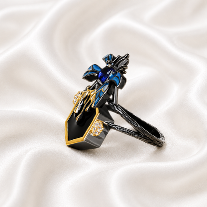 ANTIQUE HONEY BEE NECTAR RING