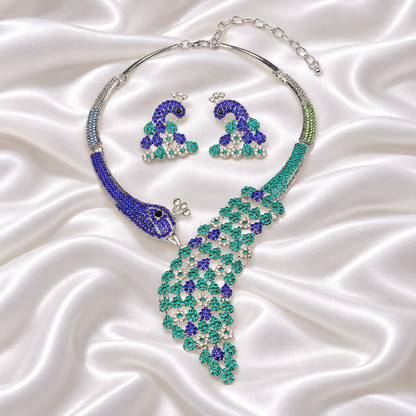 PEACOCK ELEGANCE BLUE SET