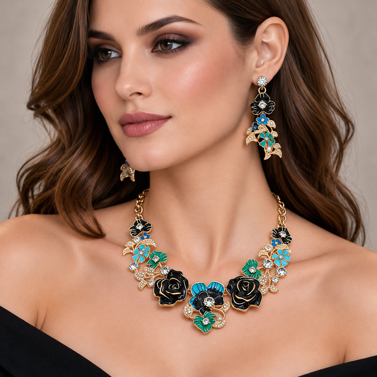 MIDNIGHT BLOOM FLORAL SET