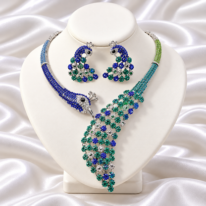 PEACOCK ELEGANCE BLUE SET