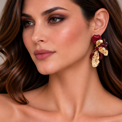 RUBY BLOOM EARRINGS