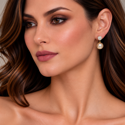 PEARL DROP STUDS