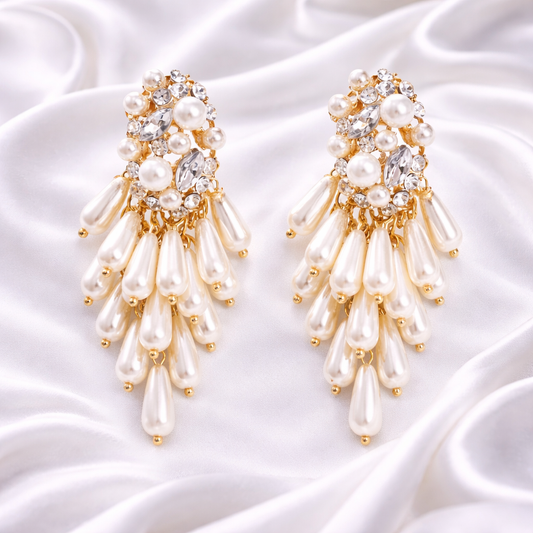 PEARL CLUSTER EARRINGS