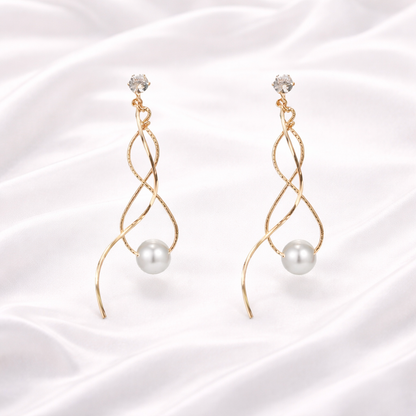 SPIRAL DROP EARRINGS